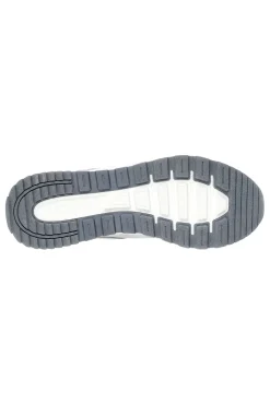 Sneakers bianche e grigie con Memory Foam Runway Posh Gal-SKECHERS