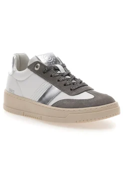 Sneakers bianche e grigie in pelle con dettagli argento Grace Made in Italy-PITTARELLO CAPSULE Discount