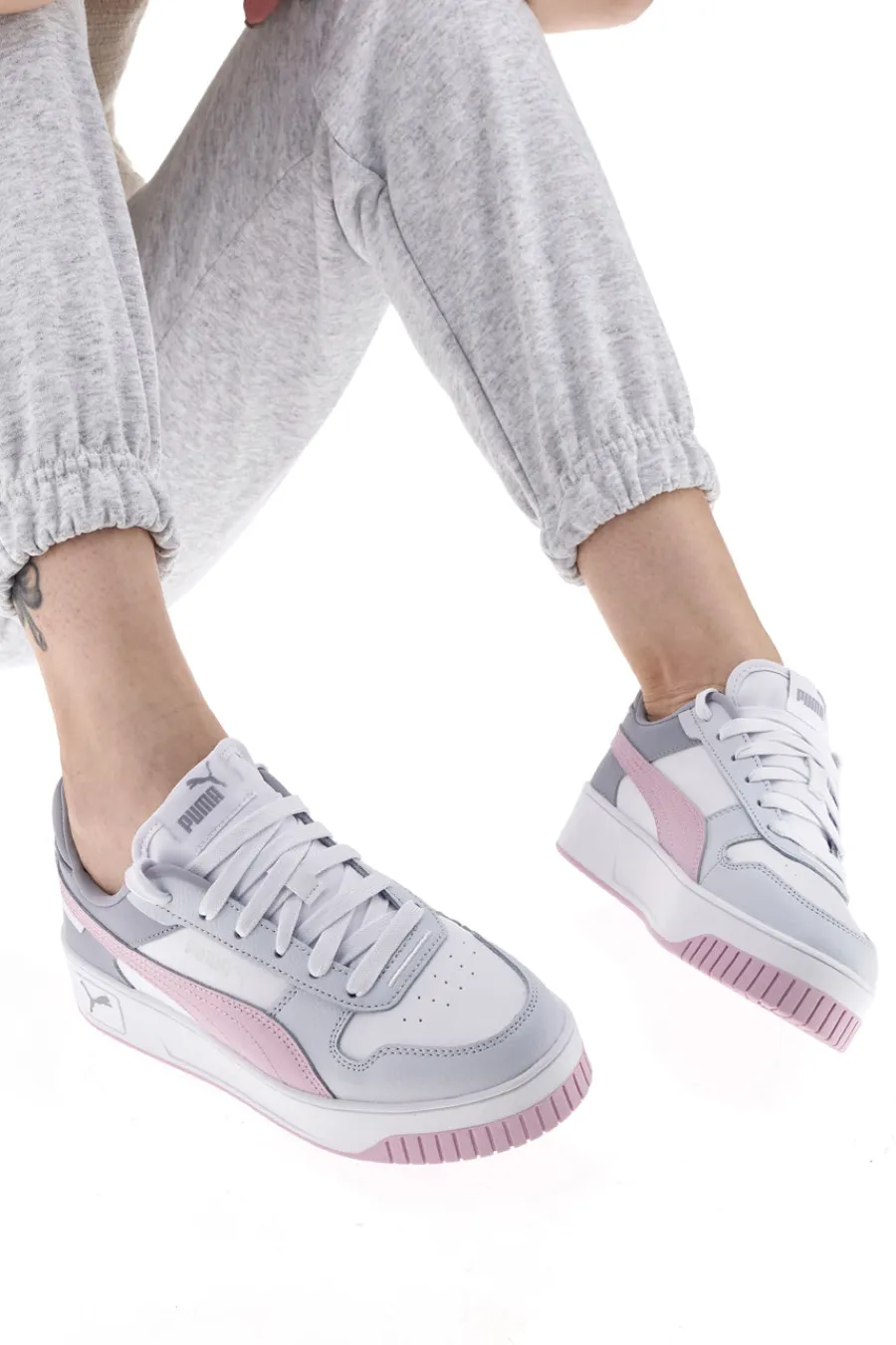 Sneakers Bianche e Grigie Carina Street-PUMA Outlet