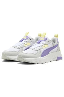 Sneakers bianche e lilla con inserti gialli in mesh e IMEVA Trinity Lite Jr-PUMA Best