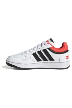 Sneakers bianche e nere basse Adidas Hoops 3.0 K