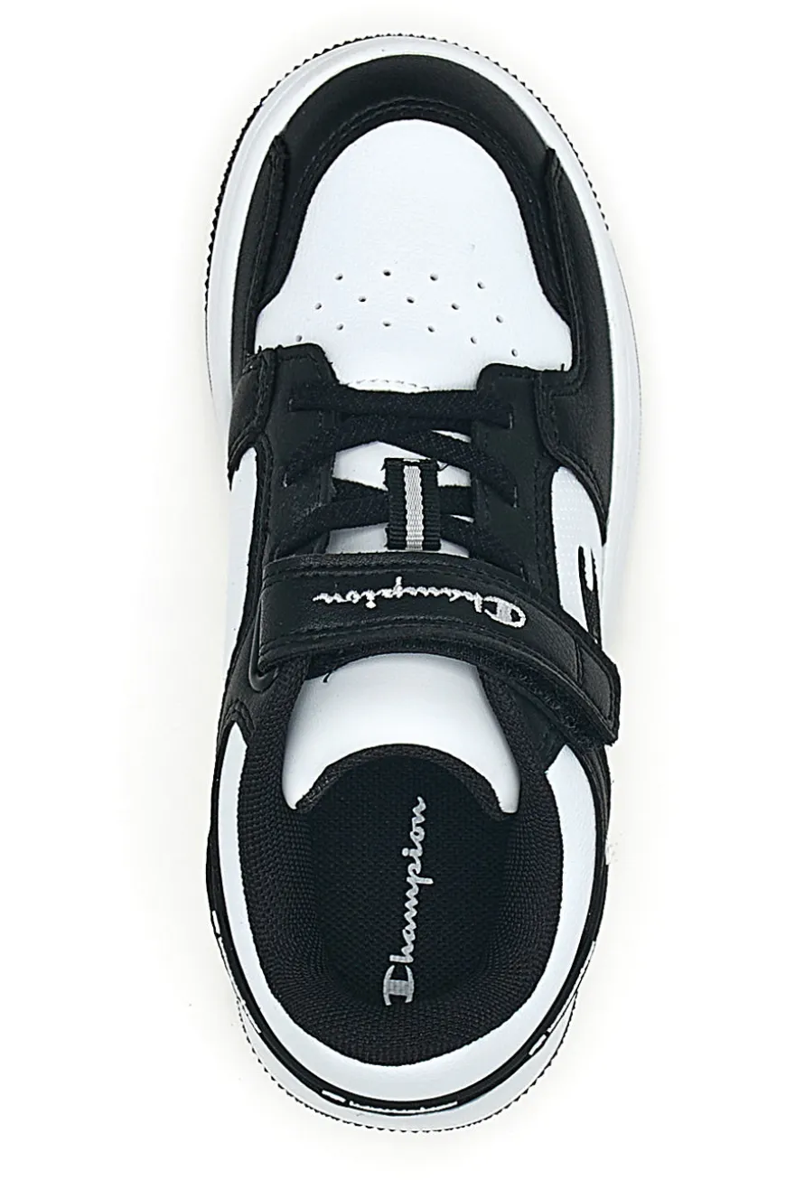 Sneakers bianche e nere con strappo Champion RD18 2.0 Low B PS