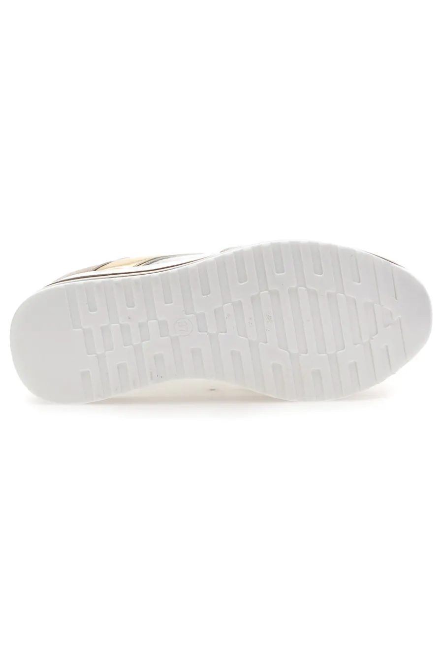 Sneakers Bianche e Oro Con Platform 40-ENERGY Clearance