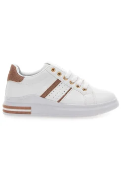 Sneakers bianche e rosa con lacci CAFE' COST BK2450-CAFÈ COST Sale