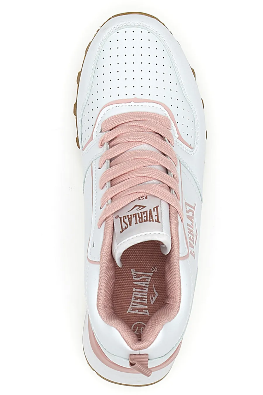 Sneakers Bianche e Rosa Con Platform Ev129-EVERLAST
