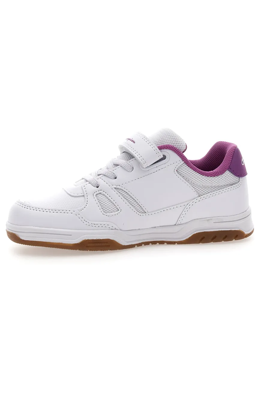Sneakers Bianche e Rosa Con Strappo in Velcro Champion CLY 87 G PS