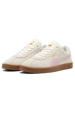 Sneakers Bianche e Rosa con Tomaia in Pelle Club II-PUMA Hot