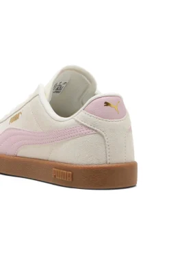 Sneakers Bianche e Rosa con Tomaia in Pelle Club II-PUMA Hot