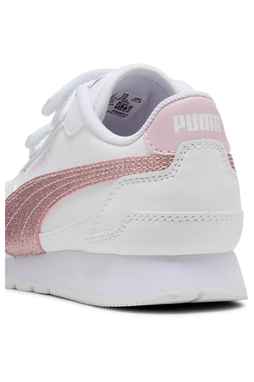 Sneakers Bianche e Rosa Puma St Runner V4 Sl Glitter V Ps
