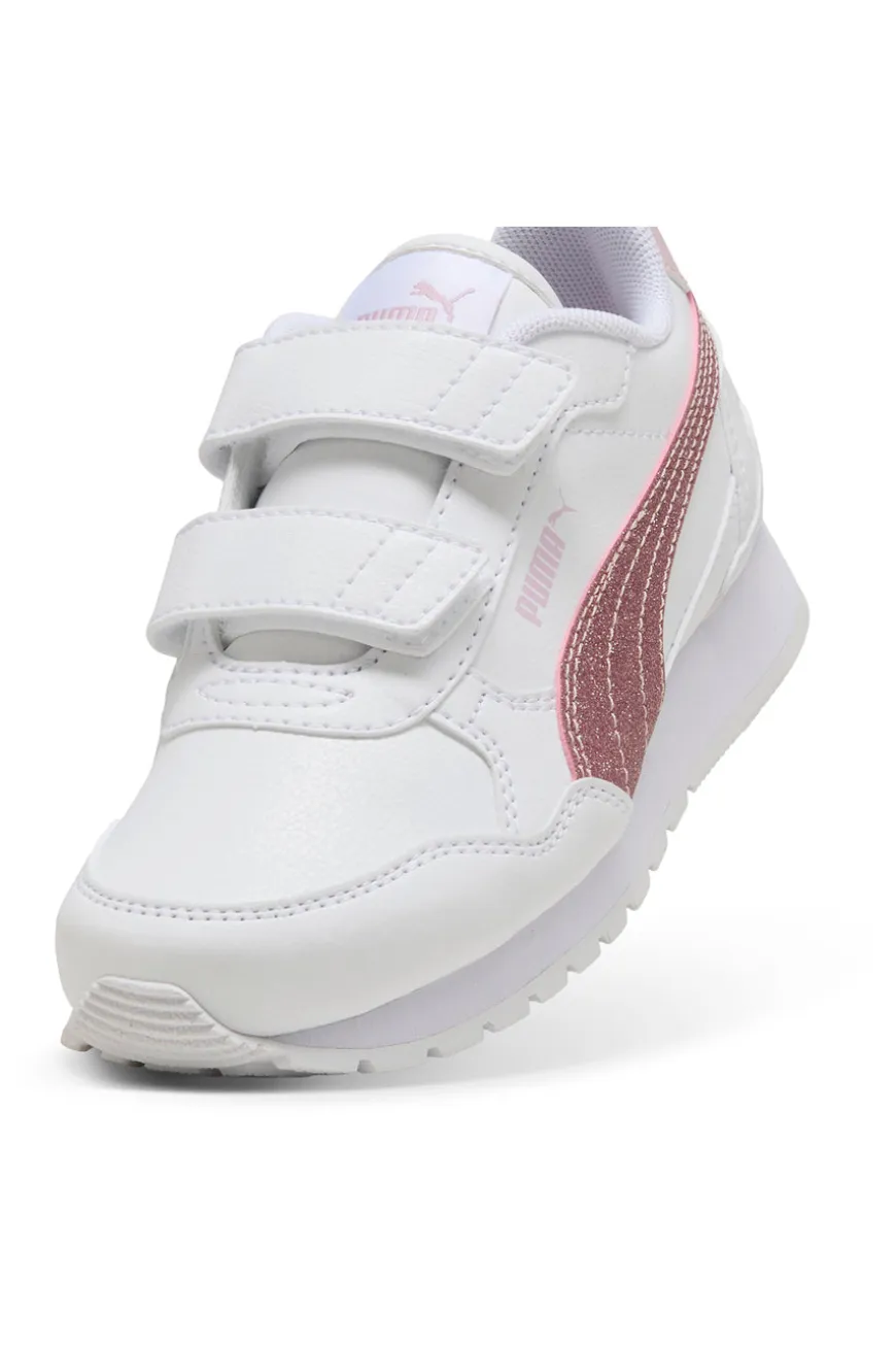 Sneakers Bianche e Rosa Puma St Runner V4 Sl Glitter V Ps