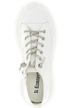 Sneakers bianche in materiale sintetico con lacci decorativi CONV3-ENERGY Online