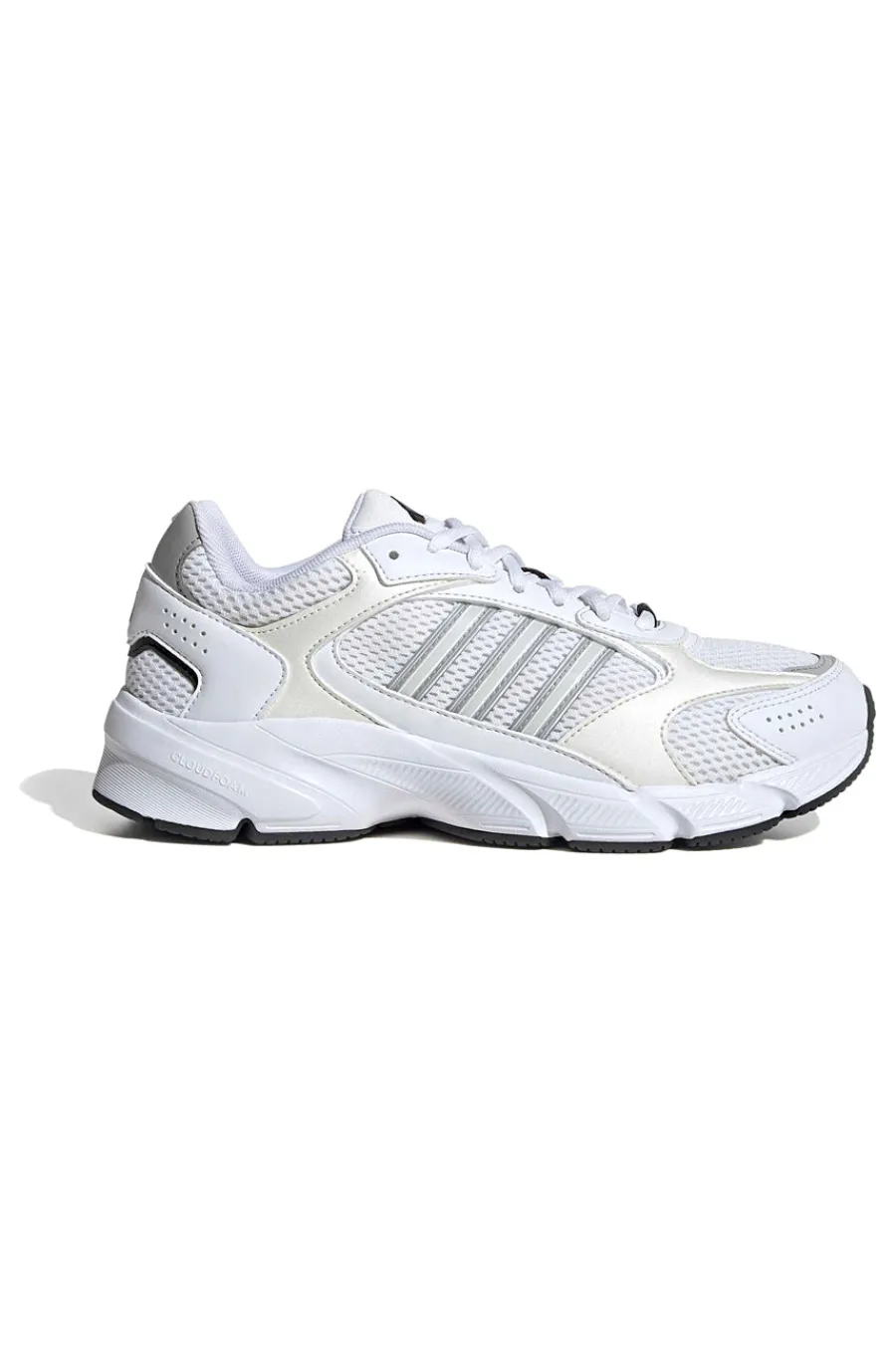 Sneakers bianche in mesh con dettagli argento e suola Cloudfoam Crazychaos 2000-ADIDAS Hot