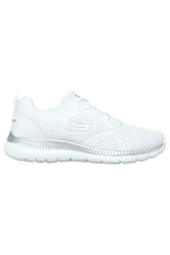 Sneakers bianche in mesh con Memory Foam Bountiful Quick Path-SKECHERS Clearance