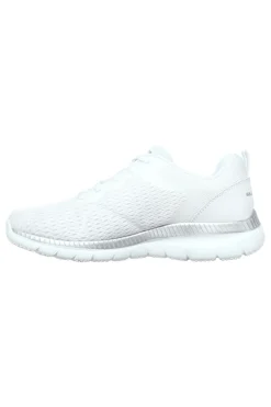 Sneakers bianche in mesh con Memory Foam Bountiful Quick Path-SKECHERS Clearance