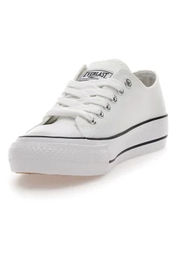 Sneakers Bianche In Tela da Donna 2137-EVERLAST Sale