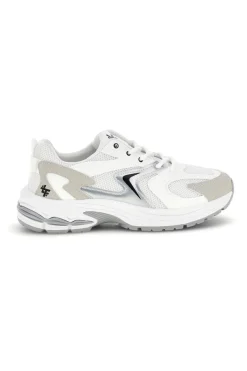 Sneakers bianche in tessuto 3BF137375-2T2L Discount