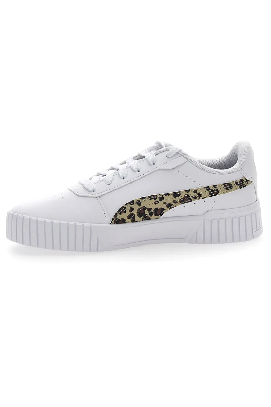 Sneakers Bianche Leopardate Puma Carina 2.0 Animal Update