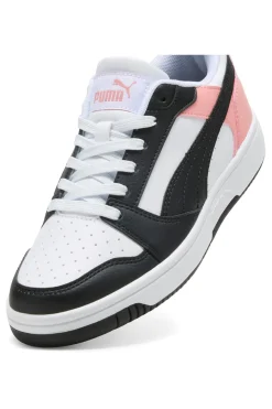 Sneakers bianche, nere e rosa Rebound V6 Lo-PUMA New