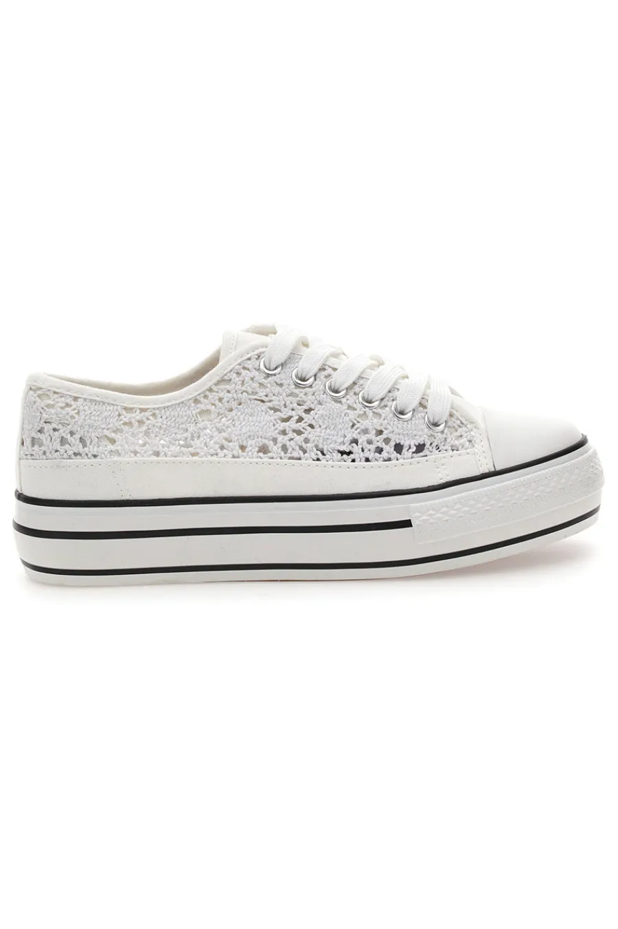 Sneakers bianche platform con dettagli a contrasto E108-ENERGY Sale