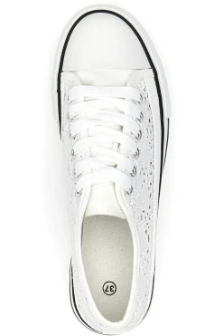 Sneakers bianche platform con dettagli a contrasto E108-ENERGY Sale
