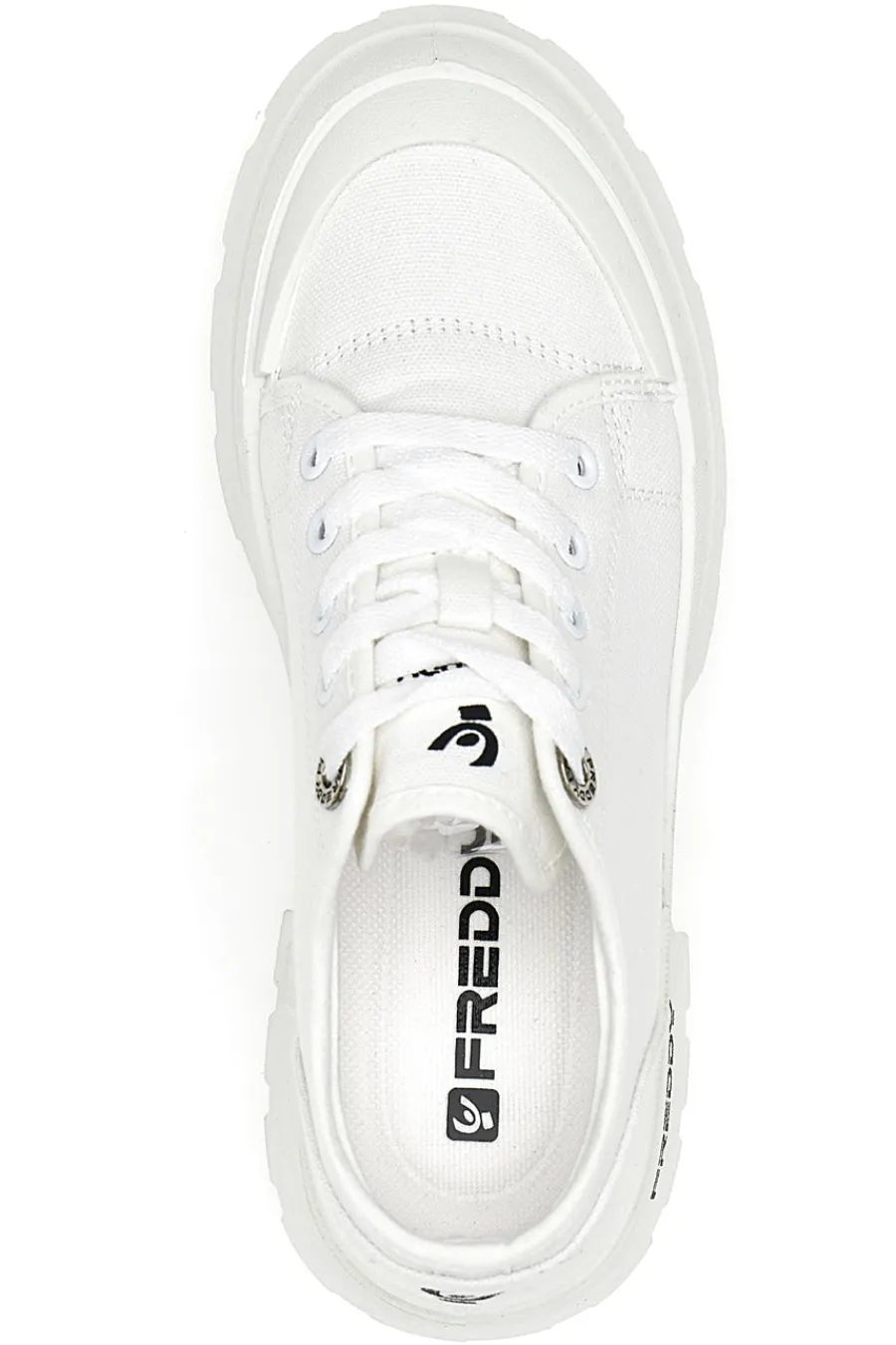Sneakers Bianche Platform da Donna 7603-FREDDY Outlet