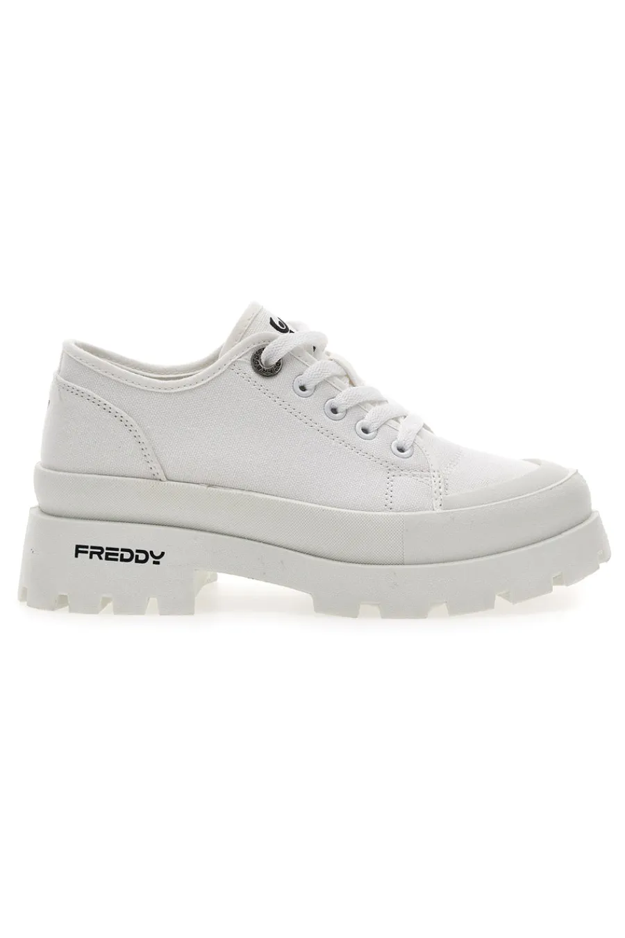 Sneakers Bianche Platform da Donna 7603-FREDDY Outlet