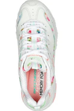 Sneakers Bianche D'Lites Blooming Fields-SKECHERS Discount
