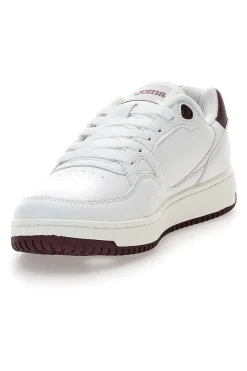 Sneakers bianche stile tennis con dettagli bordeaux CStadium Lady 2520-JOMA New