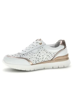 Sneakers bianche traforate in pelle con suoletta estraibile 33314-PRIMA RIGA Discount