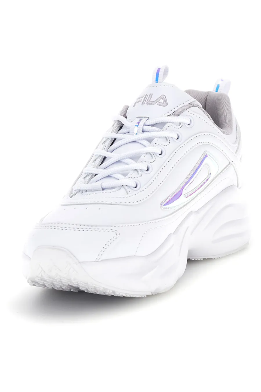 Sneakers bianco con platform e inserti olografici Skye ZP Wmn-FILA New