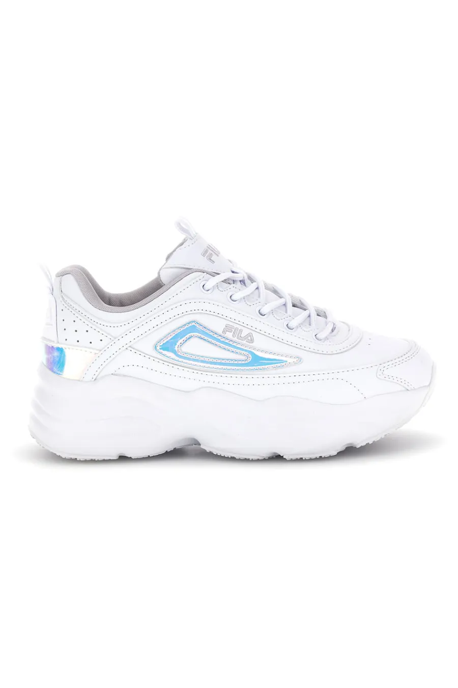 Sneakers bianco con platform e inserti olografici Skye ZP Wmn-FILA New