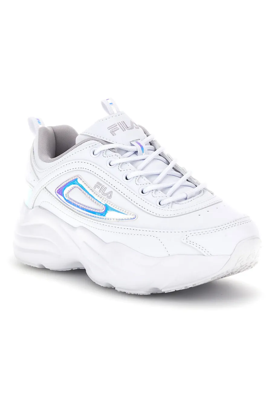 Sneakers bianco con platform e inserti olografici Skye ZP Wmn-FILA New