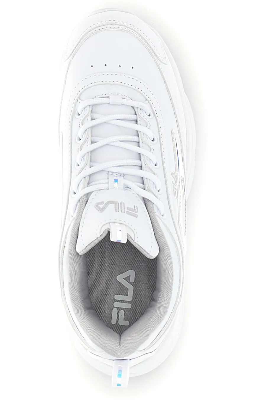 Sneakers bianco con platform e inserti olografici Skye ZP Wmn-FILA New