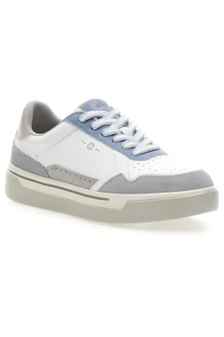 Sneakers Bianco e Azzurro platform in pelle Casey-PITTARELLO CAPSULE
