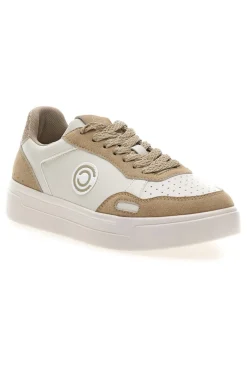 Sneakers Bianco e Beige platform in pelle Casey-PITTARELLO CAPSULE