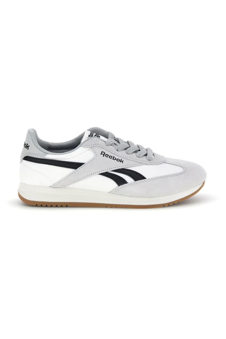 Sneakers bianco in tessuto con inserti grigio chiaro World 70-REEBOK