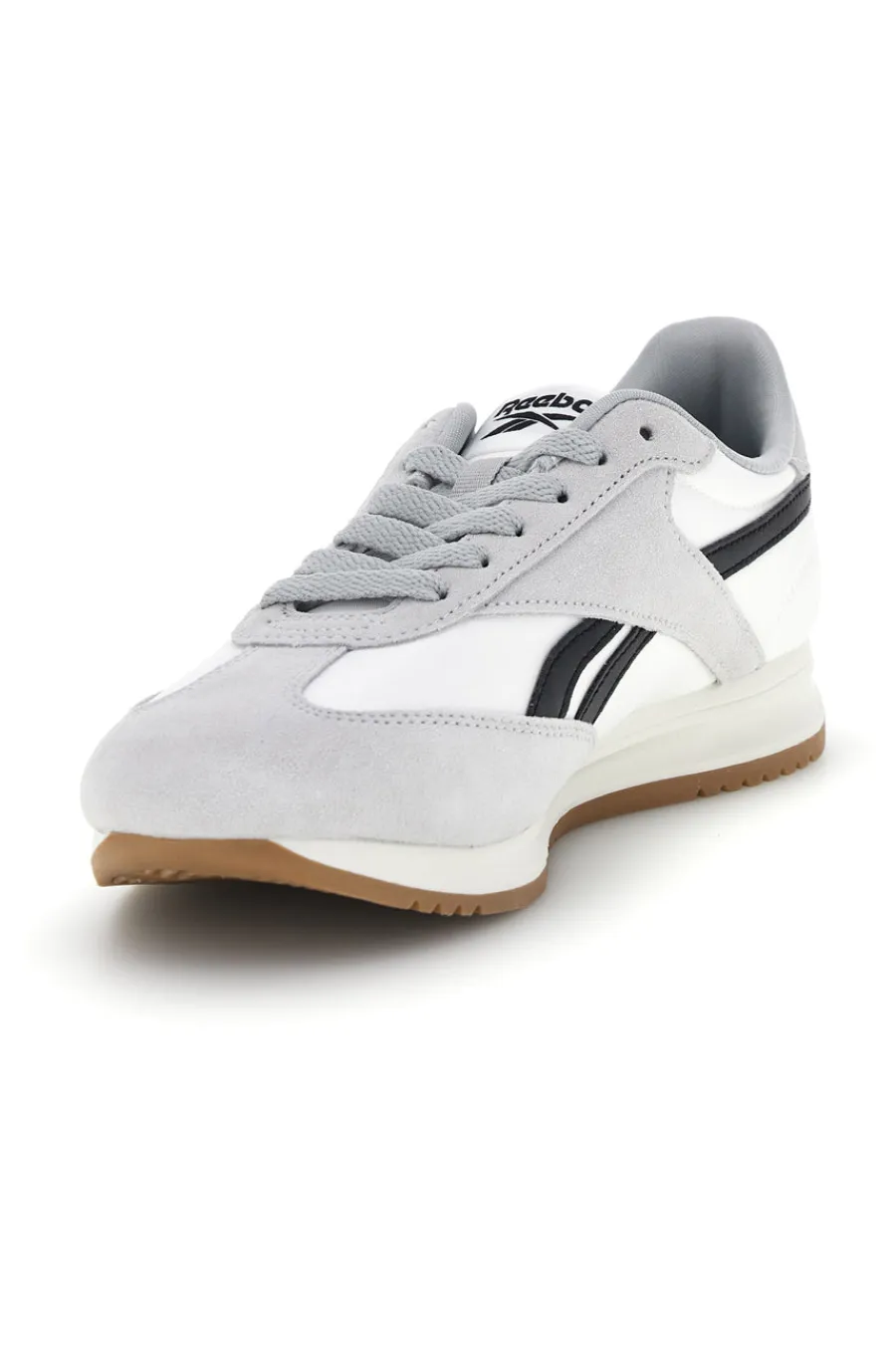 Sneakers bianco in tessuto con inserti grigio chiaro World 70-REEBOK