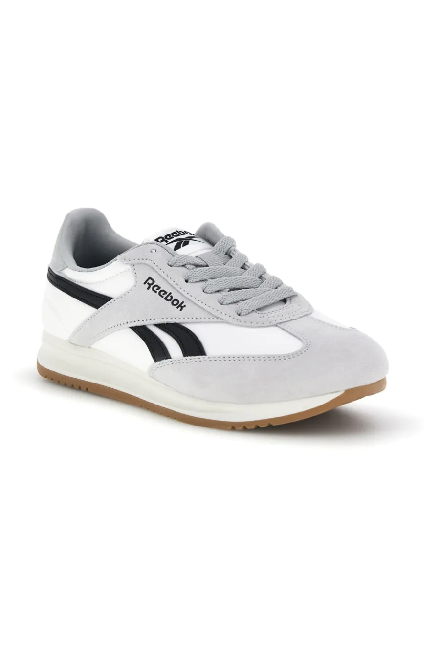 Sneakers bianco in tessuto con inserti grigio chiaro World 70-REEBOK