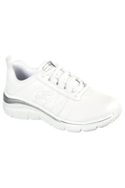 Sneakers bianco Memory Foam Fashion Fit Effortless-SKECHERS New