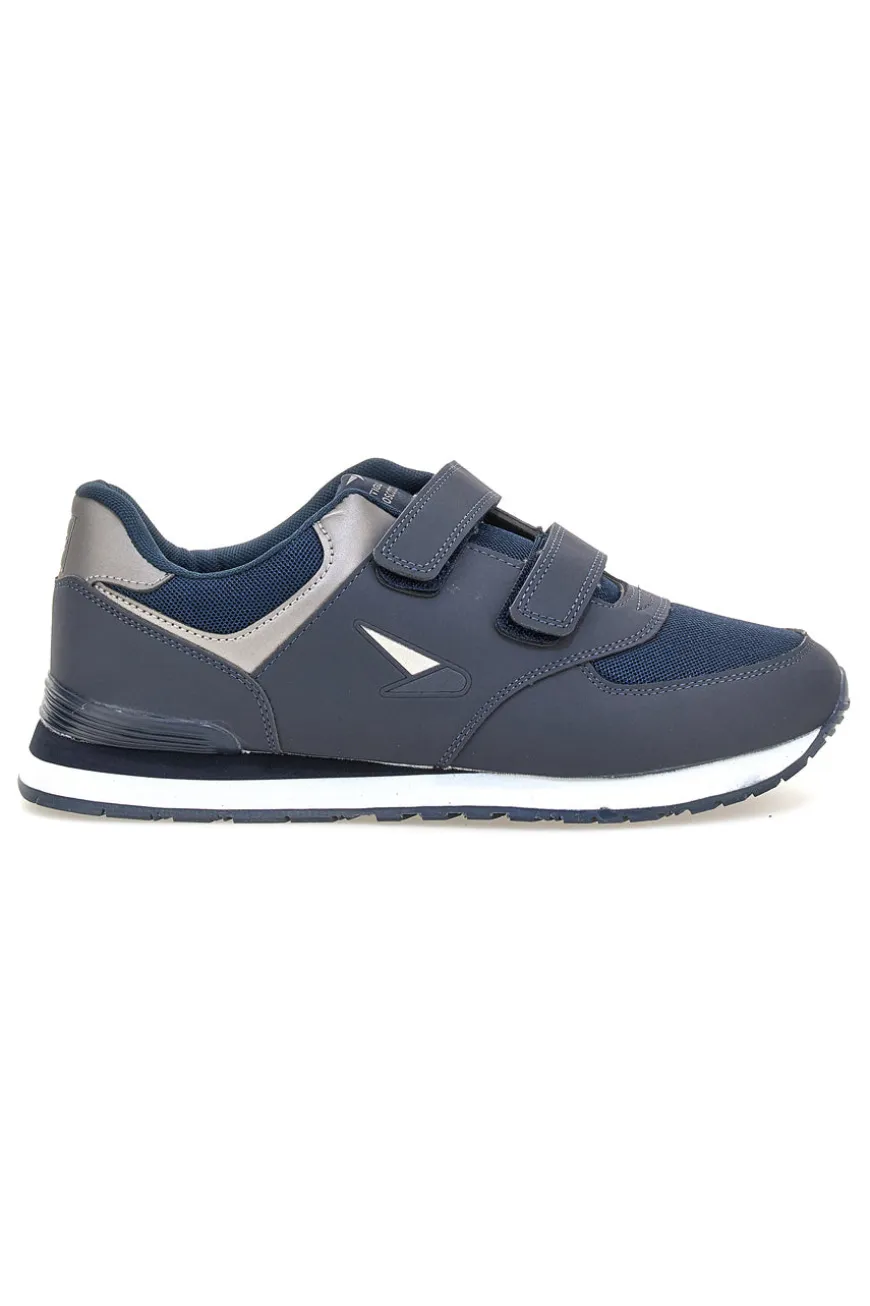 Sneakers blu con doppio strap in tessuto e materiale sintetico Tiglio 69103