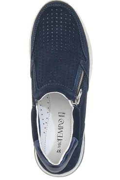 Sneakers Blu Con Zip 19832-MIO TEMPO Outlet