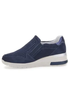 Sneakers Blu Con Zip 19832-MIO TEMPO Outlet