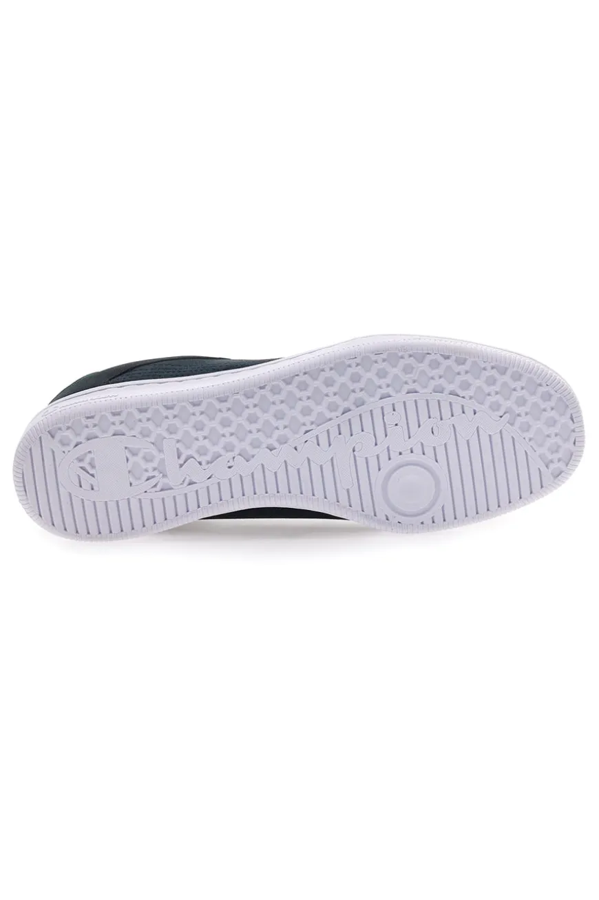 Sneakers blu navy con logo laterale e dettaglio verde Champion Prestige MS