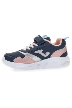 Sneakers blu rosa con strappo e lacci elastici Joma Jr Star 2503