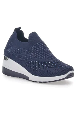 Sneakers Blu Slip-On 433-PRIMA RIGA Outlet