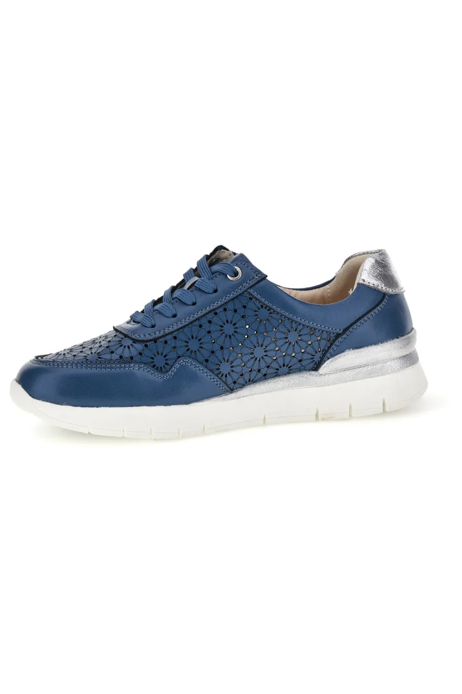 Sneakers blu traforate con arch support in vera pelle 182082-PRIMA RIGA Best
