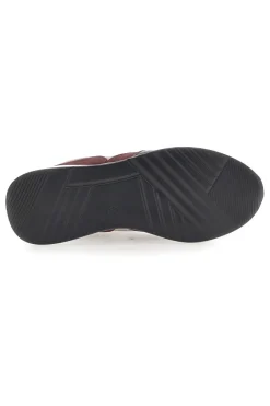 Sneakers bordeaux e beige con zip e dettagli verniciati 51742C1149-MARIELLA BURANI Sale