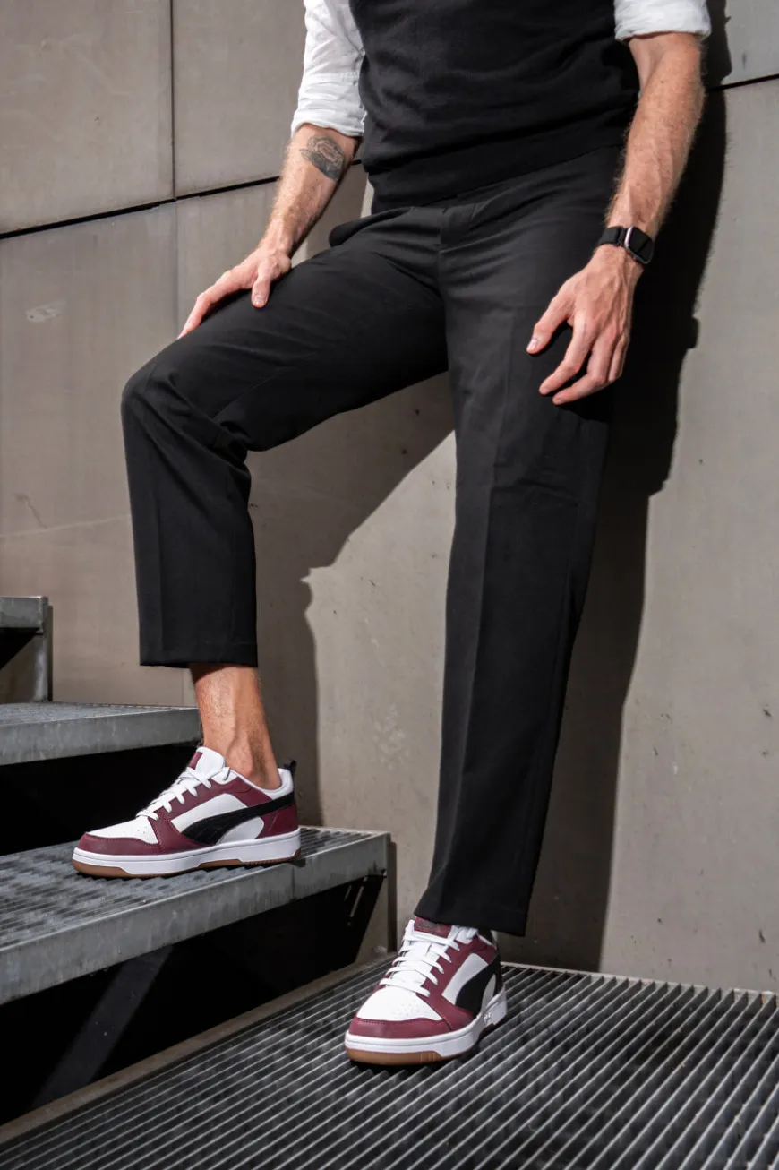 Sneakers bordeaux e bianche low Puma Rebound V6 Low