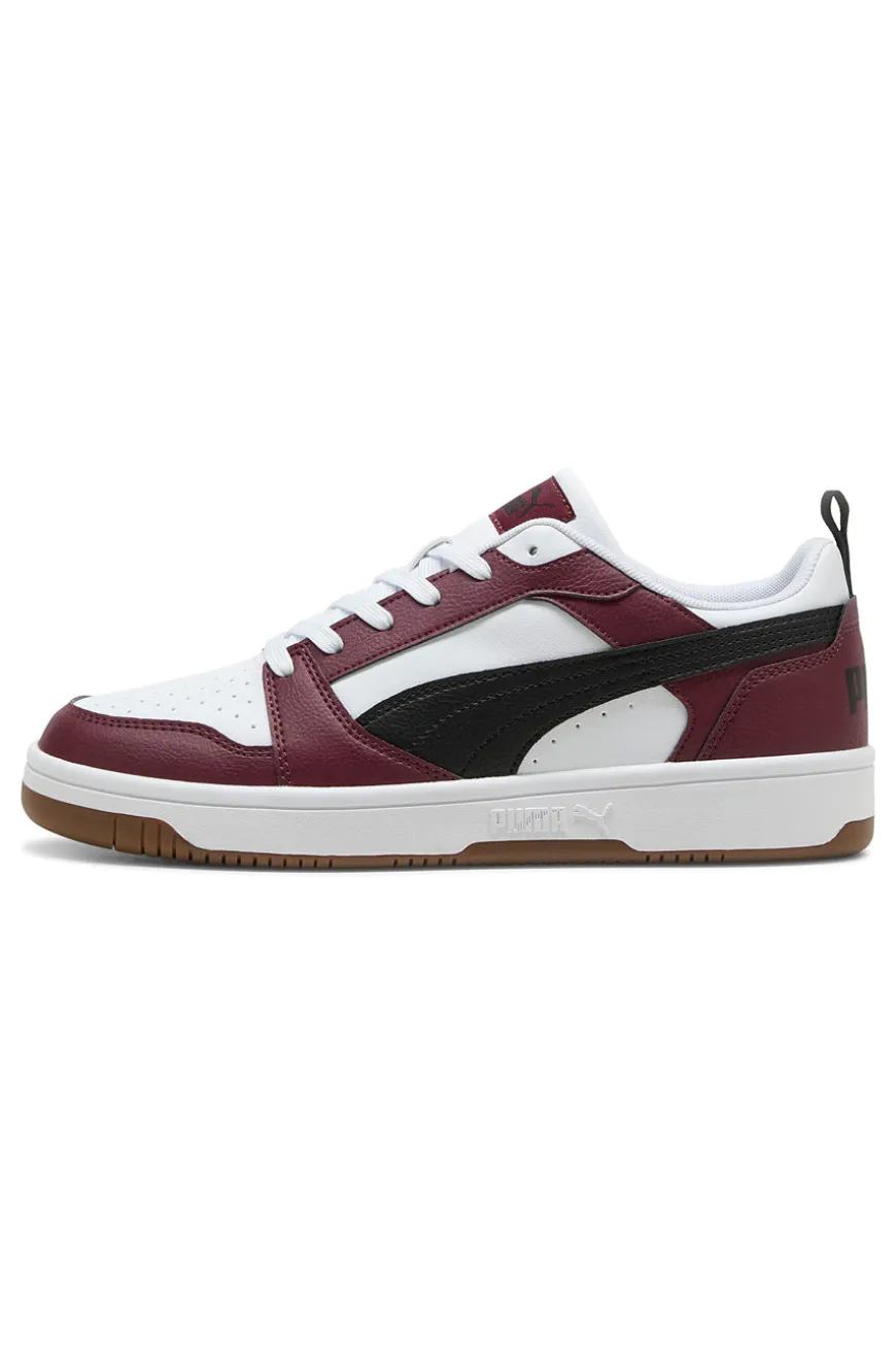 Sneakers bordeaux e bianche low Puma Rebound V6 Low