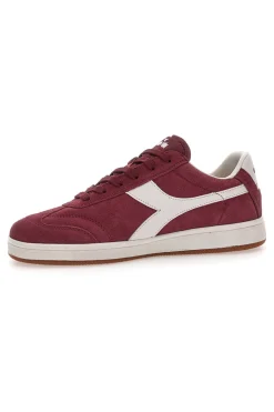 Sneakers bordeaux in tessuto scamosciato Diadora Kick